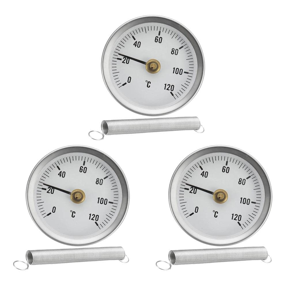 3PCS 63mm Clip-on Pipe Thermometer Temperature Gauge With Spring-picture-16