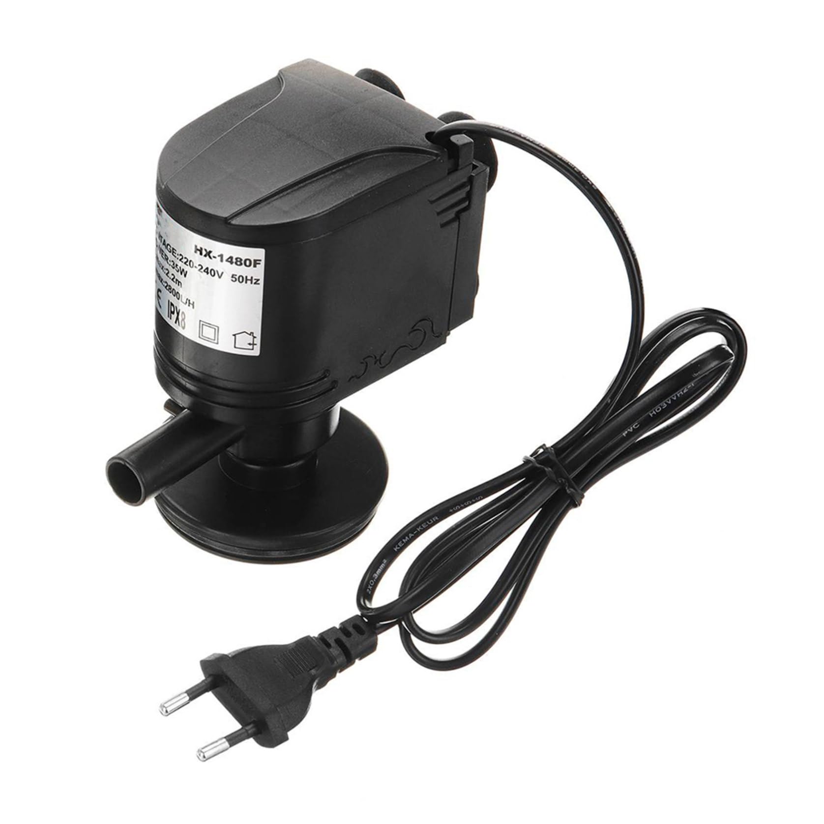 DOITOOL Aquarienfilter 3 in 1 mit 4 Filterschichten aus Kunststoff Leicht zu Reinigen und Sorgt für Wasseroxygenierung im Fisch und Garnelenaquarium