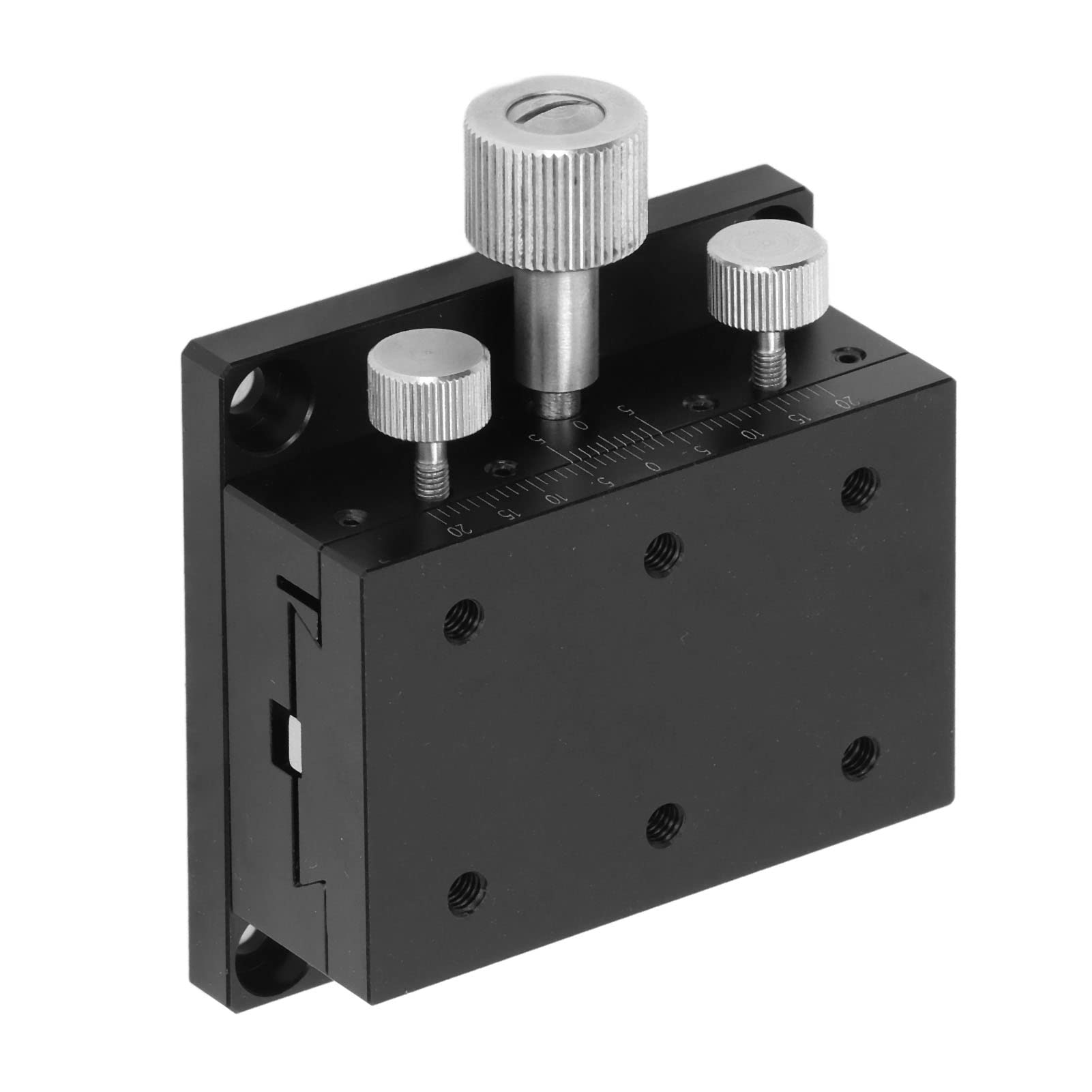 Mesa Deslizante de Alta precisión con Control de rotación de Engranajes en X, Mesa Deslizante en X con Escala, Estructura de guía de Ranura de Cola de Milano para Instrumentos de medición, óptica (6