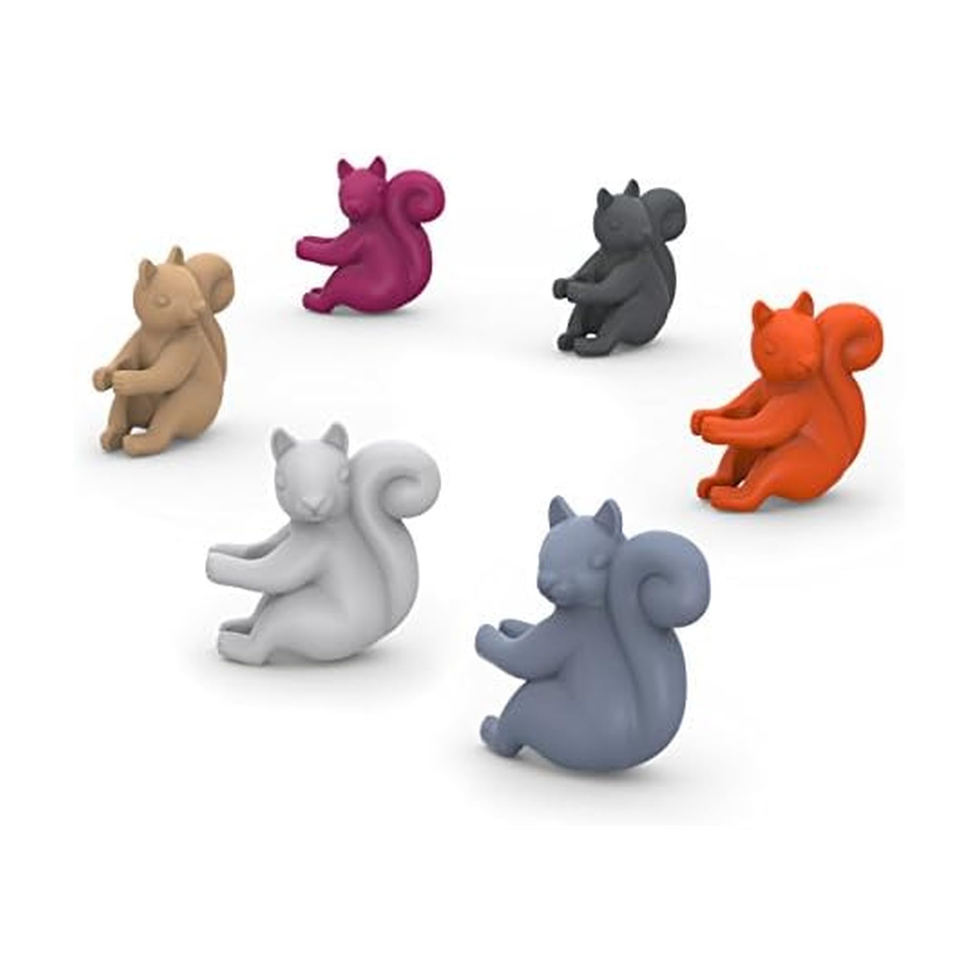 Genuine Fred SOCIAL CLIMBERS Squirrel Drink Markers, Set of 6-5186701