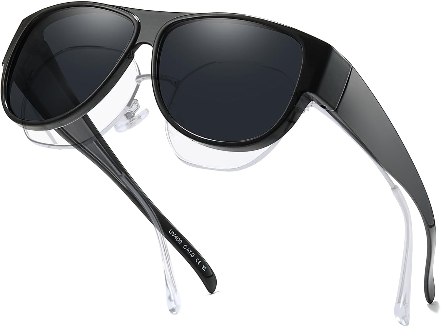 Xfeel Fit Over Sunglasses for Big Head Men Polarized Large