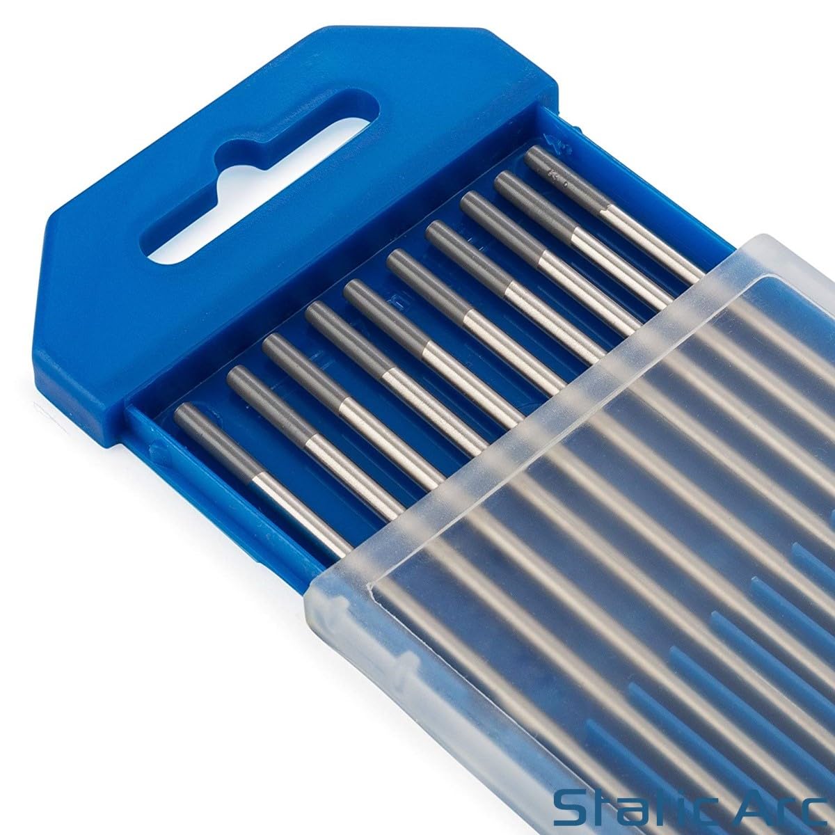 10x TIG Welding Tungsten Electrode Tips Blue/Gold/Green/Grey/RED/White 1.6/2.4/3.2mm (Grey 2% Ceriated, 3.2mm)