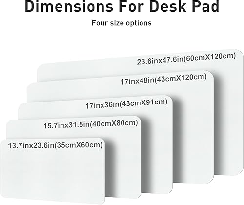 Miniatura 515 de Aothia Tapete protector de escritorio, alfombrilla para mouse, antideslizante, impermeable, de piel sintética, secante de escritorio, para Verde