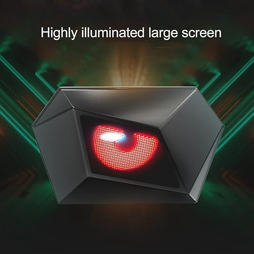 Miniatura 4 de KIMISS Mochila de caballero LED, mochila universal con pantalla LED con control de aplicación, impermeable, ajustable, correa de hombro USB 5V,