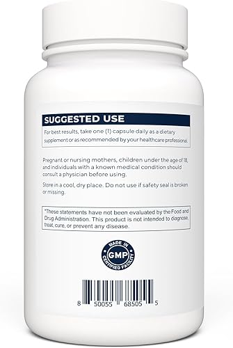 Vista 2 de Renue By Science Suplemento NMN 200 cápsulas entéricas SLC – 250 mg de mononucleótido de nicotinamida por porción Liberación retardada para una