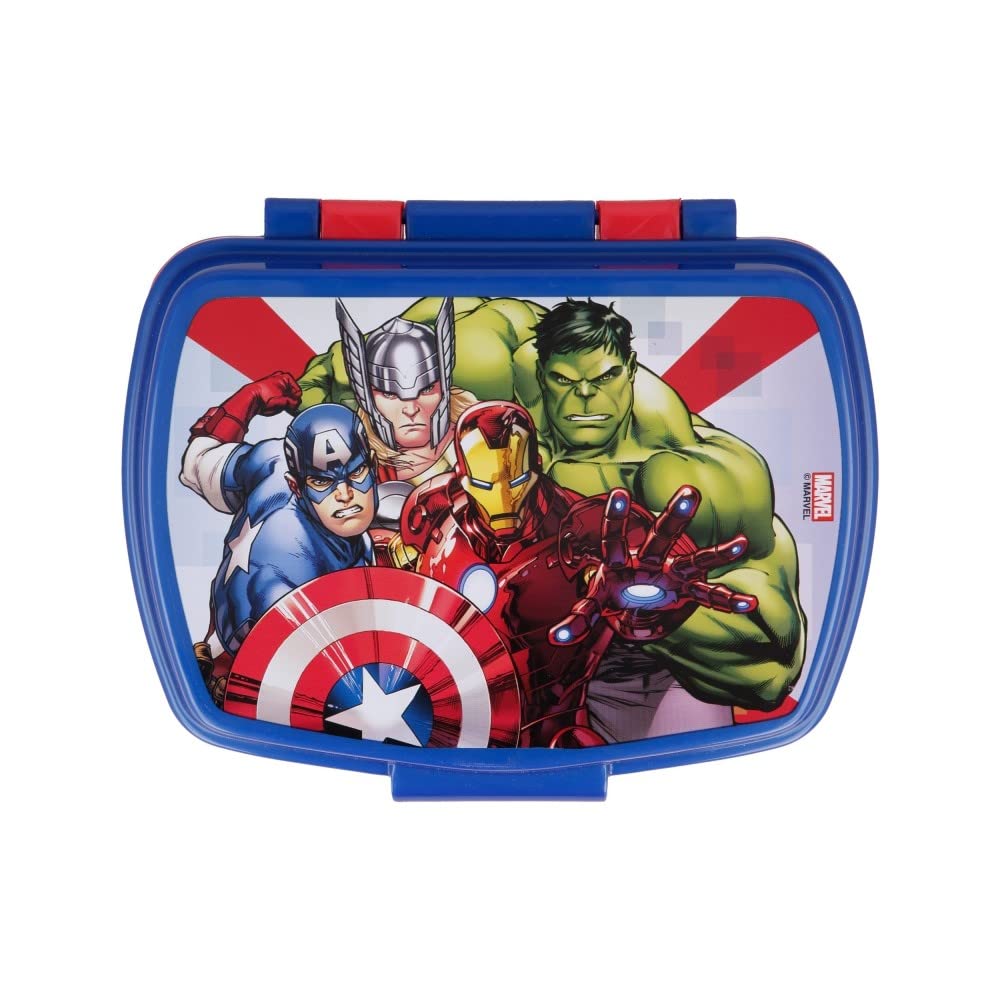 Om Supplies Avengers Sandwich Lunch Snack Box Kids Children School (Avengers)