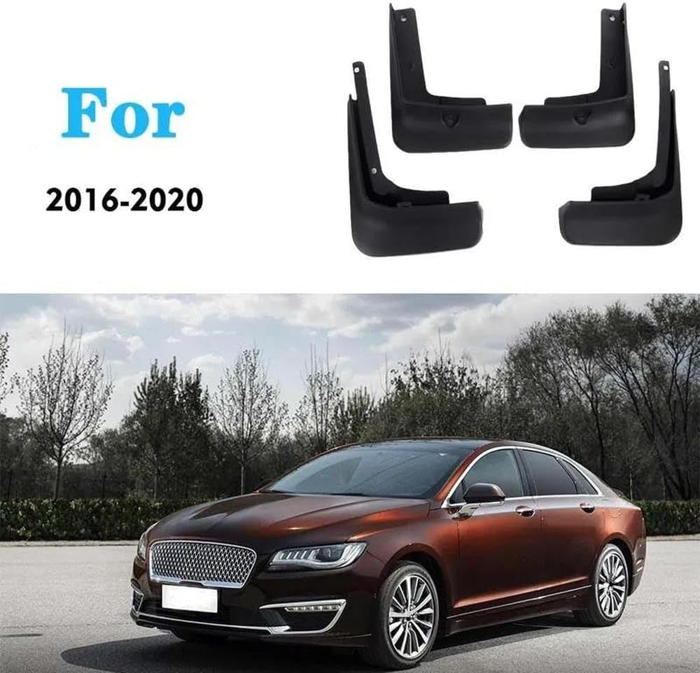 Car Splash Proof for Lincoln MKZ 2017-2020 Car Mudguard Fender Mud Flaps Splash Guards Front and Rear 4pcs Vehicle Exterior Parts