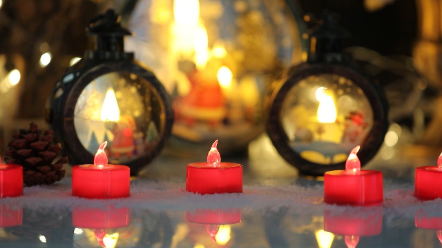 Amazon.com: LANKER 24 Pack LED Tea Lights Candles, Flickering Red