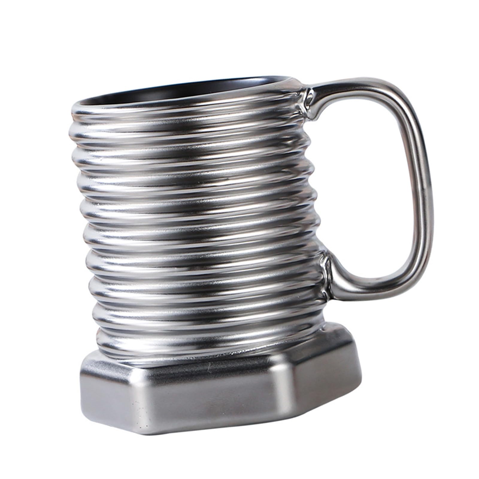 LUCKGONI Unique Screw Shape Ceramic Coffee Cup with Ergonomic Handle Water Drinking Cup Suitable for Enhanced Grip and Styles
