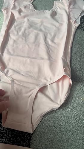 Bezioner Balletkleding Meisjes met Afneembare Balletrok Dansbody Pofmouwen Balettekleding Meisjes Balletpak Kinderen Zwart 140 (10-12 Jaar, 140-150 cm