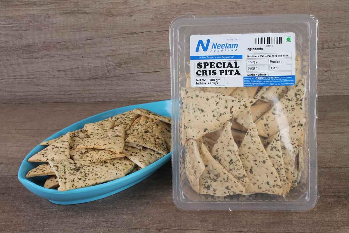 neelam special crisptia herb-seasoned crackers, 200g