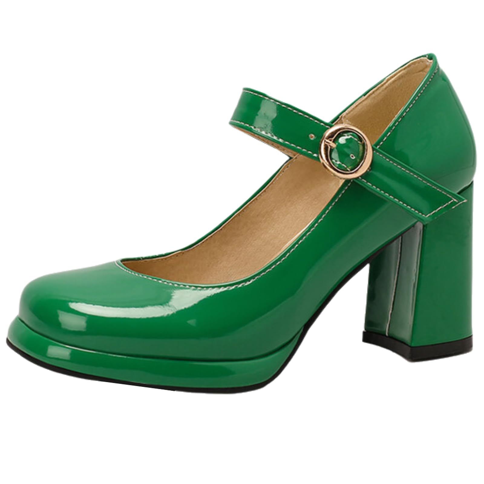 Yummsion Mary Jane,chunky Platform Mary Janes Shoes,women's Marys Jane Square Toe,women's Chunky Platform Marys Janes Shoes,business Casual,comfortable,for Women Dressy And Work