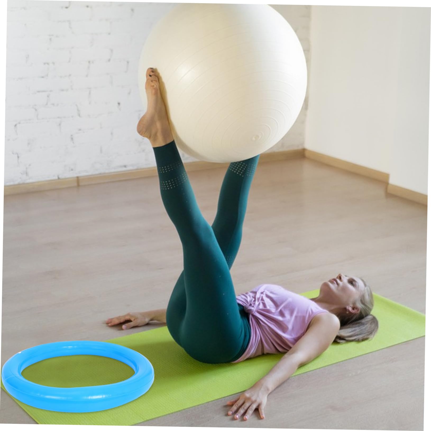 Chaise De Yoga avec Ballon d'exercice, Base pour La Maison, Le Bureau, La Stabilité, Équipement De Fitness, Siège pour Soulager Les Maux De, Outil D'entraînement pour