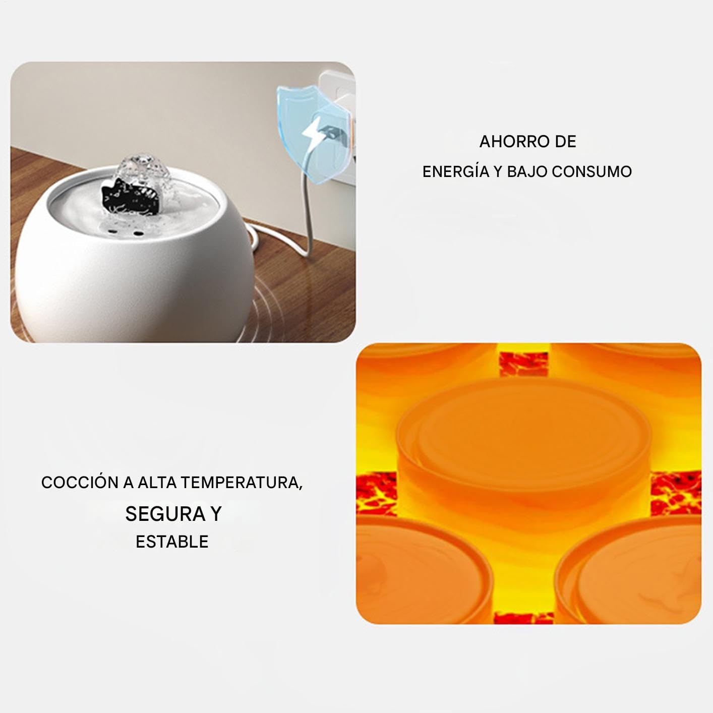 Fuente De Agua para Gatos Dispensador de Agua Fuente para Mascotas