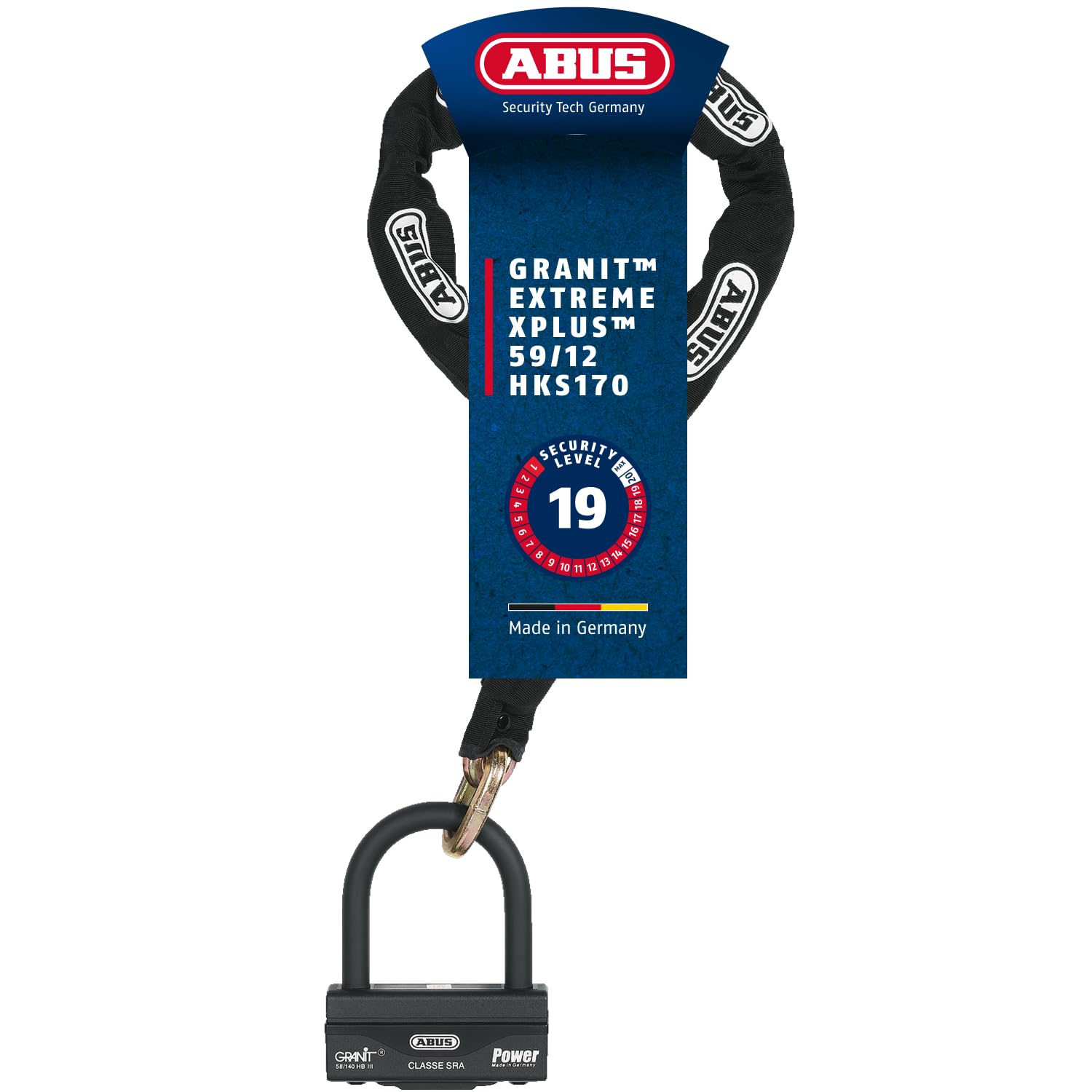 ABUS Antivol pour antivols à chaîne, certifié SRA