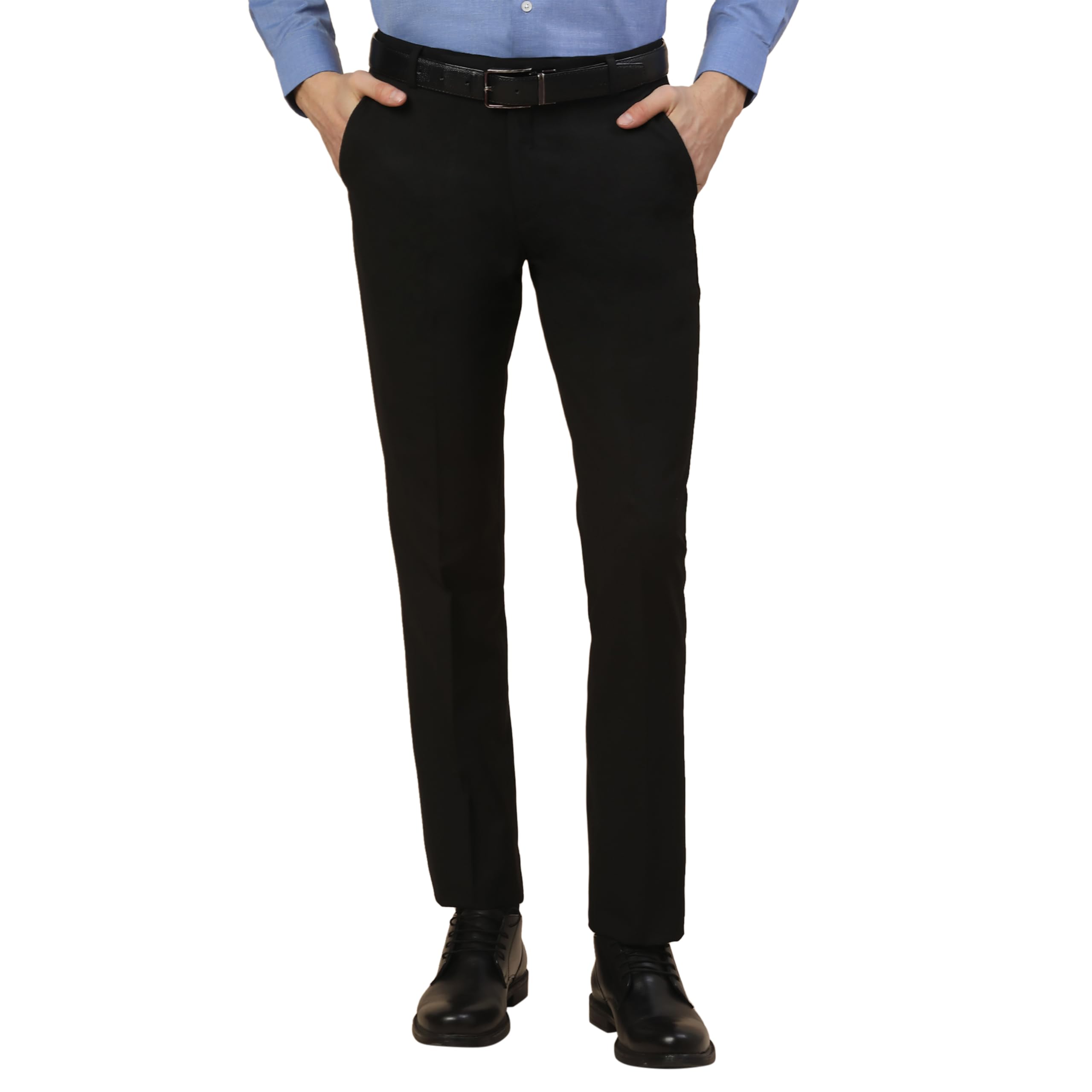 cantabil Formal Trouser for Men Black-picture-34