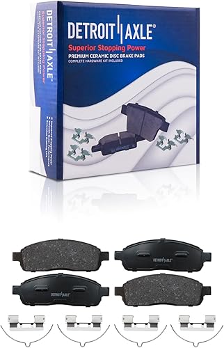 Miniatura 7 de Detroit Axle - Rotores de disco delanteros y traseros con almohadillas de cerámica de repuesto para Ford F-150 2009 (6 -Lug) - Juego de 10 piezas