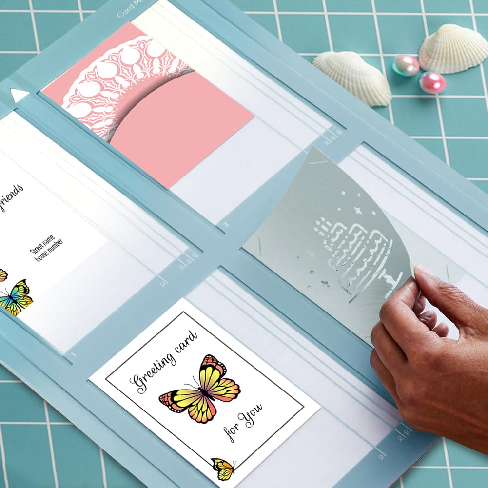 VOHESEA Set van 4 kaartenmatten voor Cricut Joy, herbruikbare mat, compatibel met alle Cricut Joy-kaarten, snel maak individuele kaarten van 11,4 x 15,8 cm