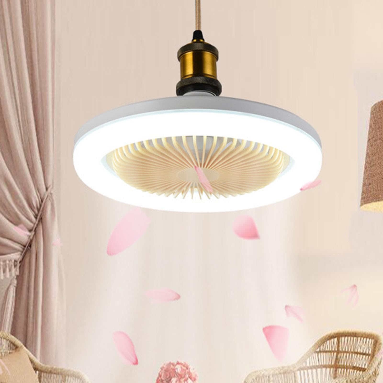 CLUB BOLLYWOOD® Ceiling Fan with Light E27 Dimmable LED Lighting Ceiling Fans for Study Home White Style B|Lamps Lighting & Ceiling Fans |Ceiling Fans|1 Ceiling Fan with Light