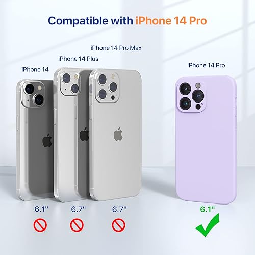 Miniatura 872 de Miracase - Funda diseñada para iPhone 11 con protector de pantalla, funda de goma de silicona líquida, protección total contra caídas y a prueba