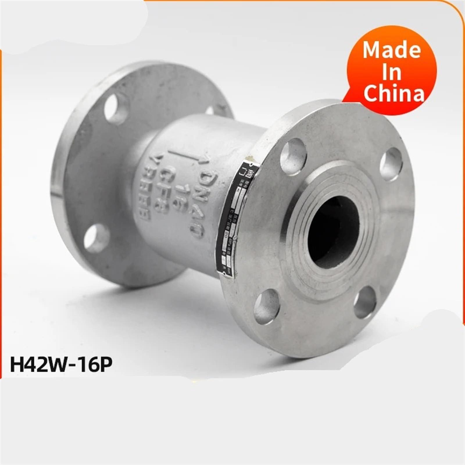 Valvola di ritegno Verticale in Acciaio Inossidabile 304 Valvola di ritegno unidirezionale H42W-16P DN50 80 100 200(DN20)
