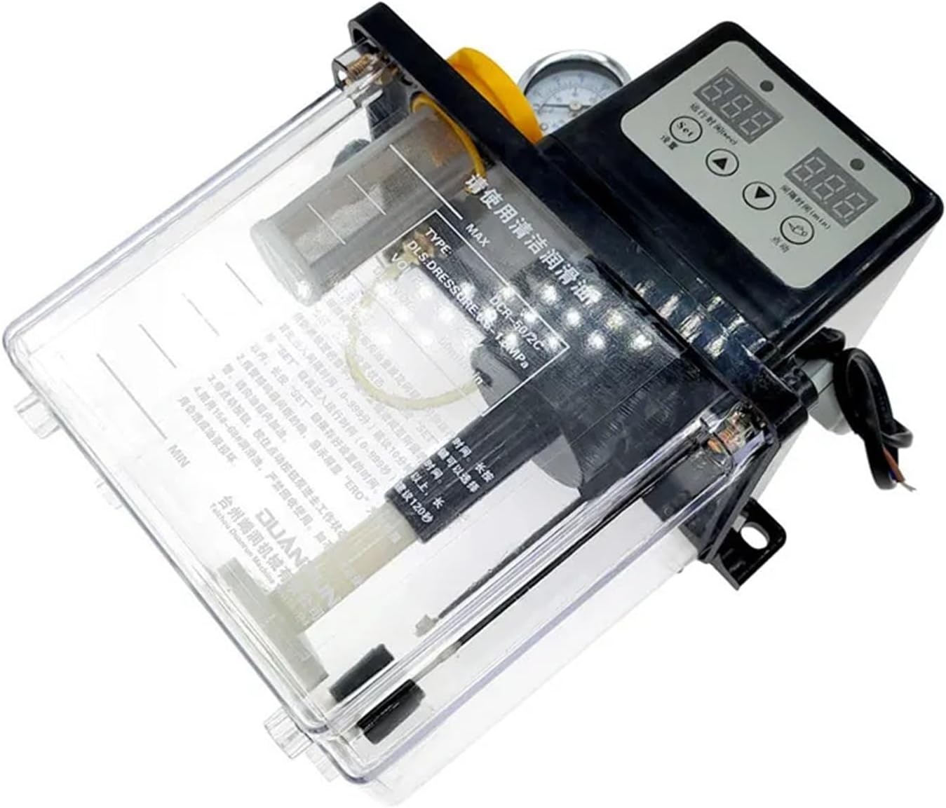 0.5L 1L 2L Lubricant Pump Automatic Lubricating Oil Pump CNC Electromagnetic Lubrication Pump Lubricator 1Pcs(0.5L Solenoid Pump)