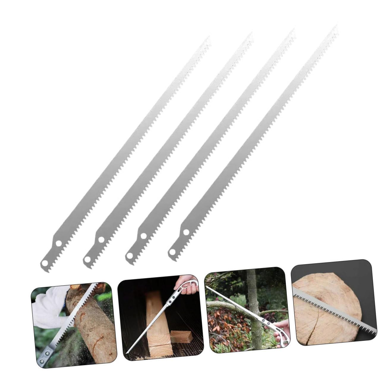 ibasenice 5 Set Da Taglio A Palo Alternativa Seghetto Per Potatura Segaccio Per Potatura Lame Per Da Potatura Lame Per Seghetti Manuali Di Piccole Dimensioni 4 Pezzi*5