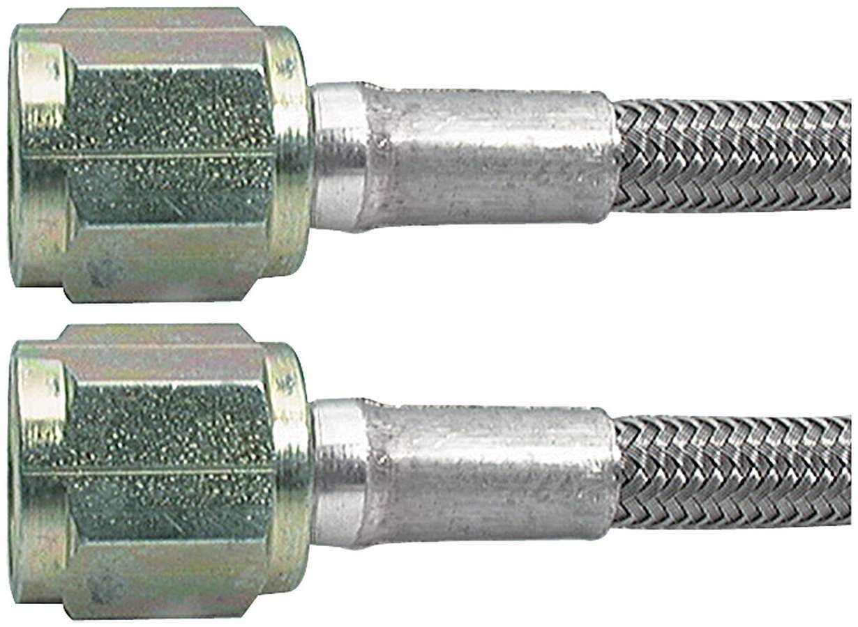 Allstar Performance ALL46310-21 21" #3 Braided Steel Lines With -4 Ends