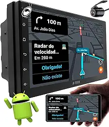 Multimídia 7'' Polegadas H-Tech HT-7225CA Android 2GB + 64GB + Câmera