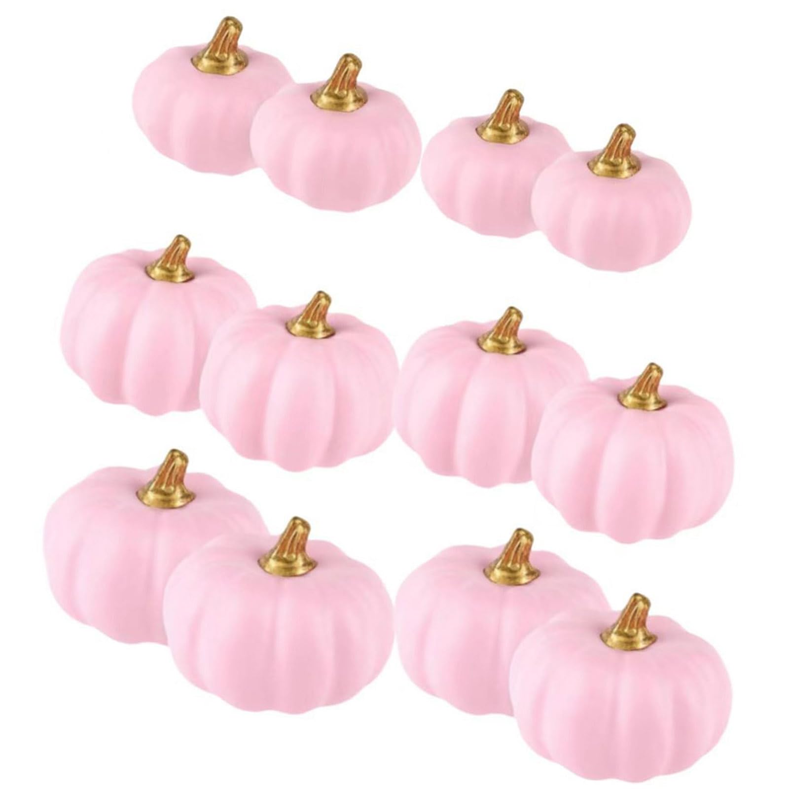 Elnwnnkc 12PCS Foam Pumpkin Bundles for Autumn Thanksgiving Halloween Outdoor Indoor Decoration Artificial Vegetables Pet Friendly Pumpkin Decoration