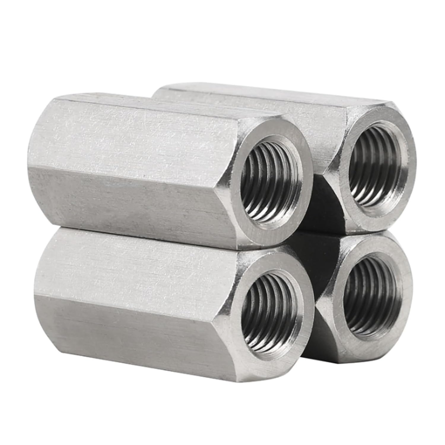 304 A2 Stainless Steel Left and Right Thread Hexagon Hex Extend Long Lengthened Rod Connector Joint Sleeve Tubular Coupling Nut(Length 200mm,M12xS19mm(1Pcs))