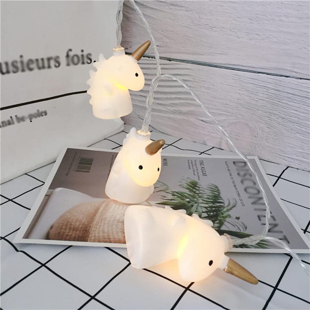 Kinderzimmer-Dekoration, Lichterketten for den Innenbereich, batteriebetriebenes Licht, warmweiße LED-Lichterkette mit süßer Tierdekoration(9.8ft(20led))