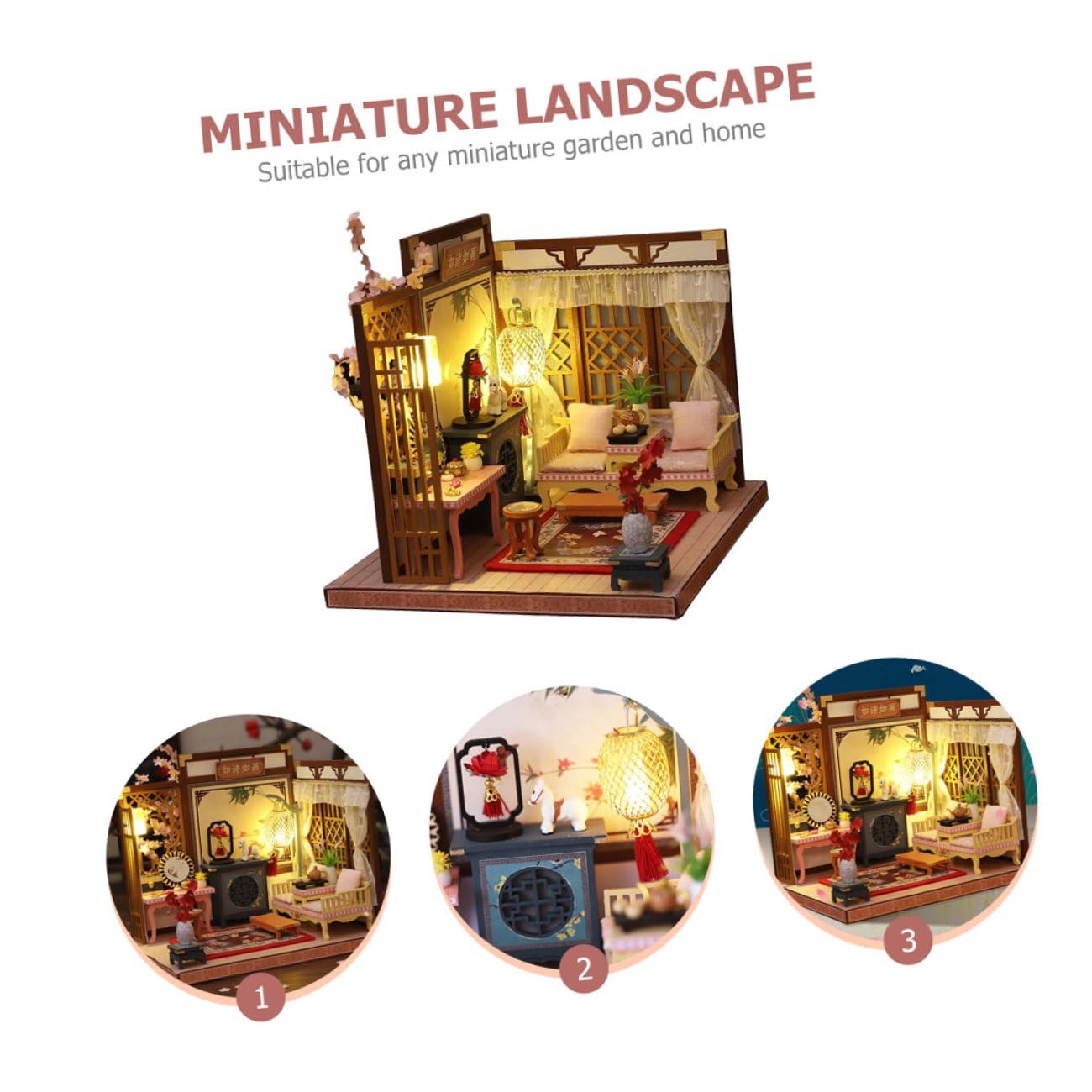 Casa in Miniatura Kit per Casa Decorativa Fai da Te Resistente all Usura Materiale di Buona Qualità
