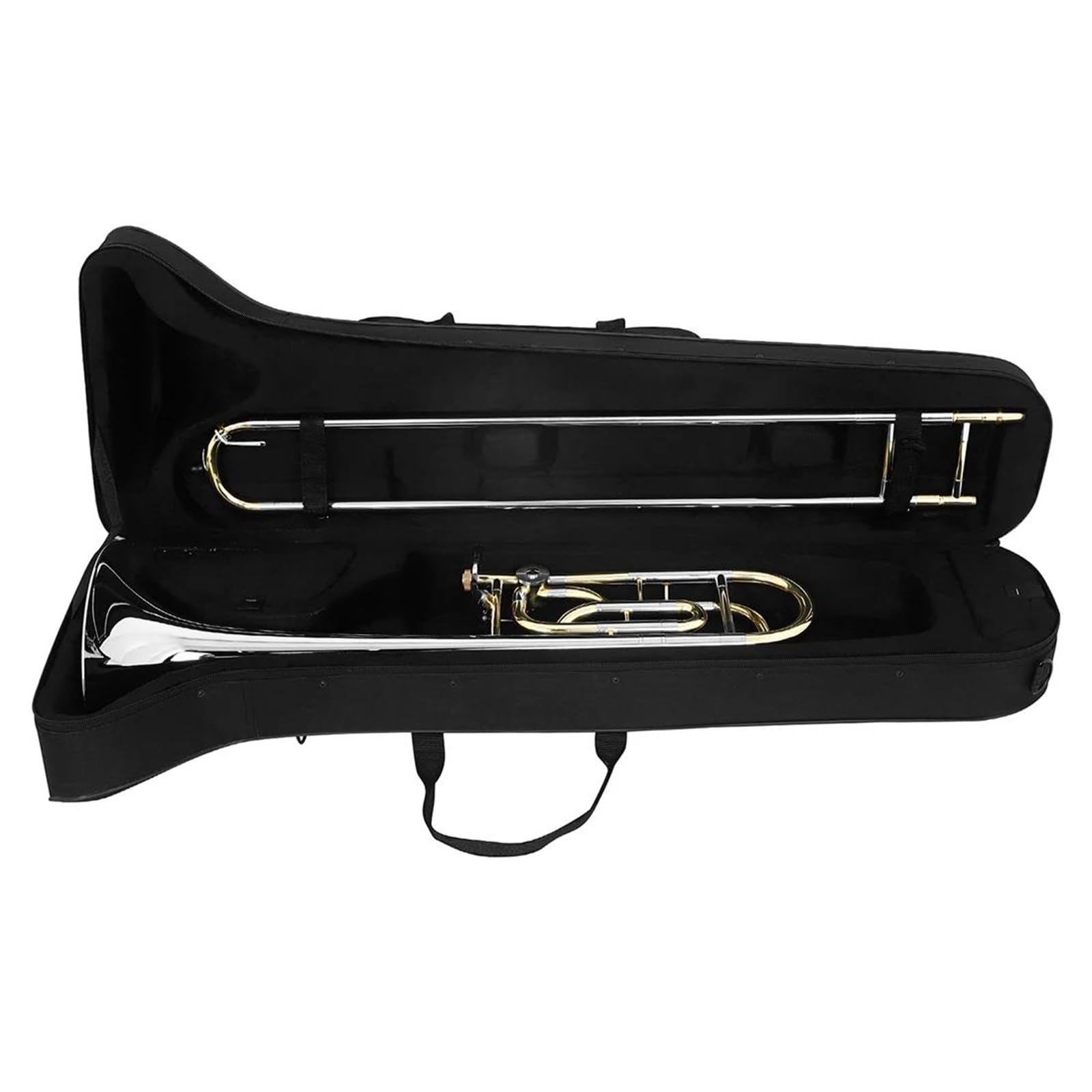 Professionnelle Trombone Trombone Ténor En Si Bémol Laiton Laqué Et Plaqué Or Instrument De Musique