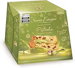 Panettone com Gotas de Choco e rech. de Brigadeiro de Pistache