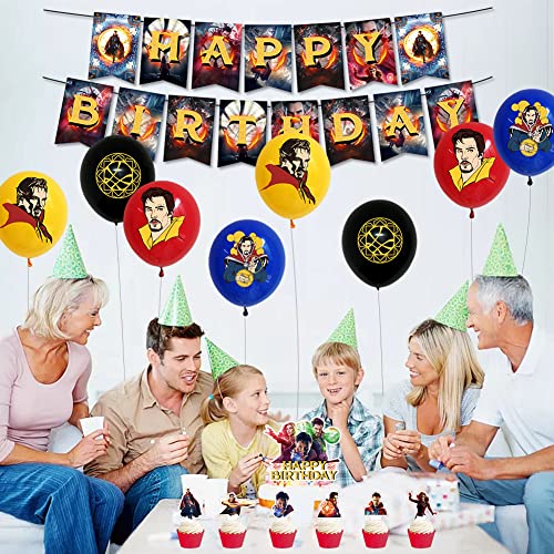 Ksopsdey 36 stks Dokter Vreemde Verjaardag Decoraties Hero Thema Feestartikelen Feestversieringen Cupcake Toppers Cake Decoraties Banner Ballonnen Cake Toppers voor Kinderen - Image 8
