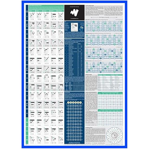 Póster de guitarra ilustrado de THE REALLY USEFUL POSTER COMPANY Cover