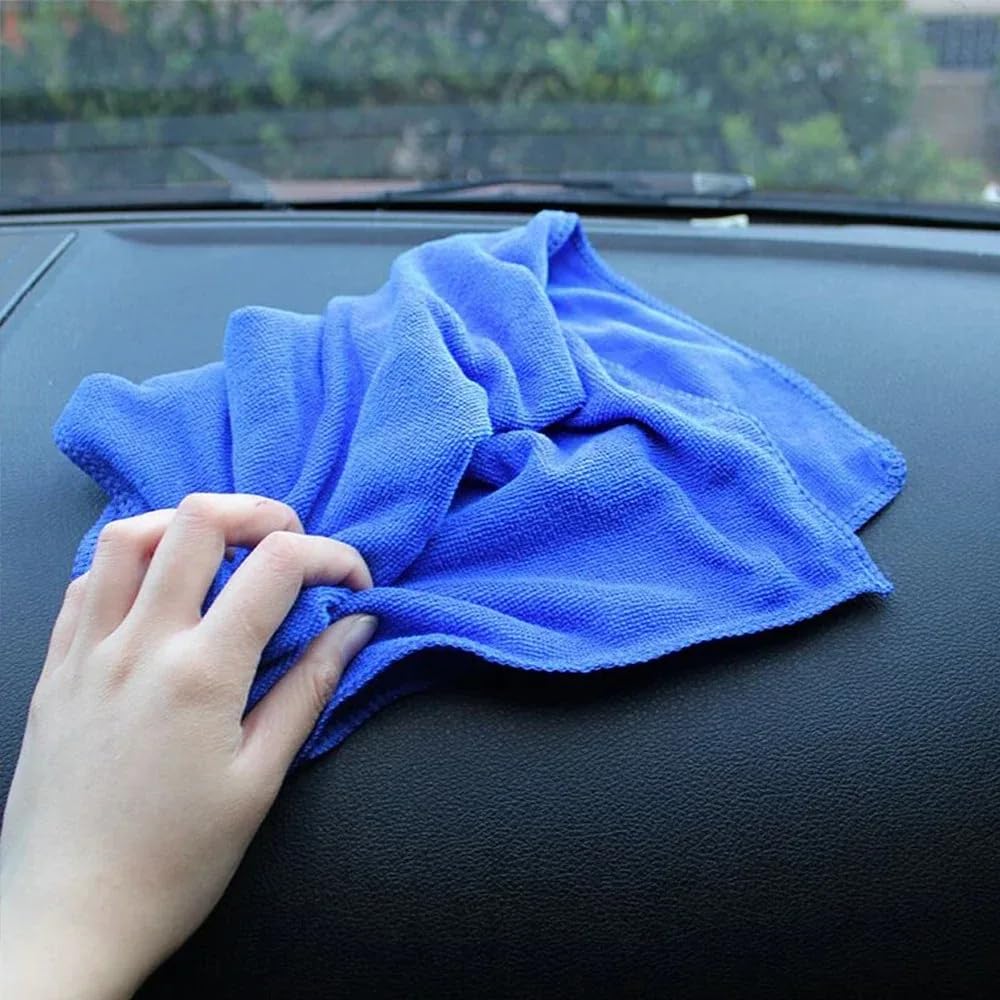 30 cm x 180 cm große Mikrofaser-Handtücher für Autowäsche, weiches Trockentuch, Saum-Waschhandtuch, Wassersaugung, Polierwerkzeug, Autoreinigungswerkzeuge, 10 Blatt