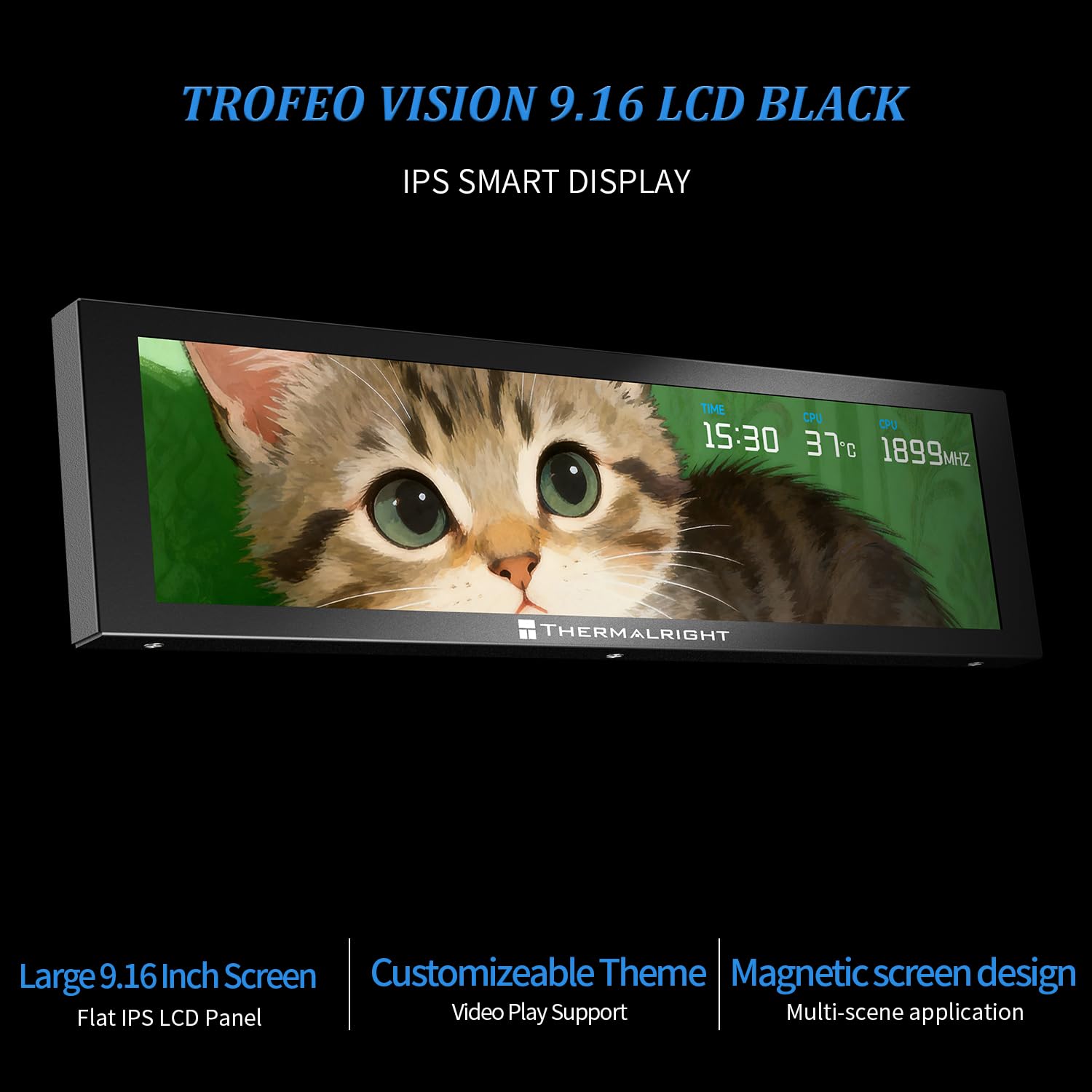 Amazon.co.jp: Thermalright Trofeo Vision 9.16 LCD ブラック、9.25