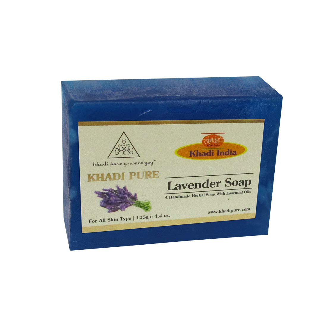 Khadi Pure Gramodyog Herbal Lavender Soap, 125g