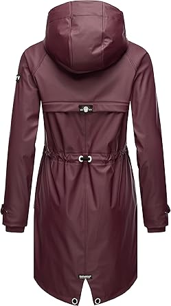 Navahoo Lange overgangsjas voor dames, softshelljas met capuchon en