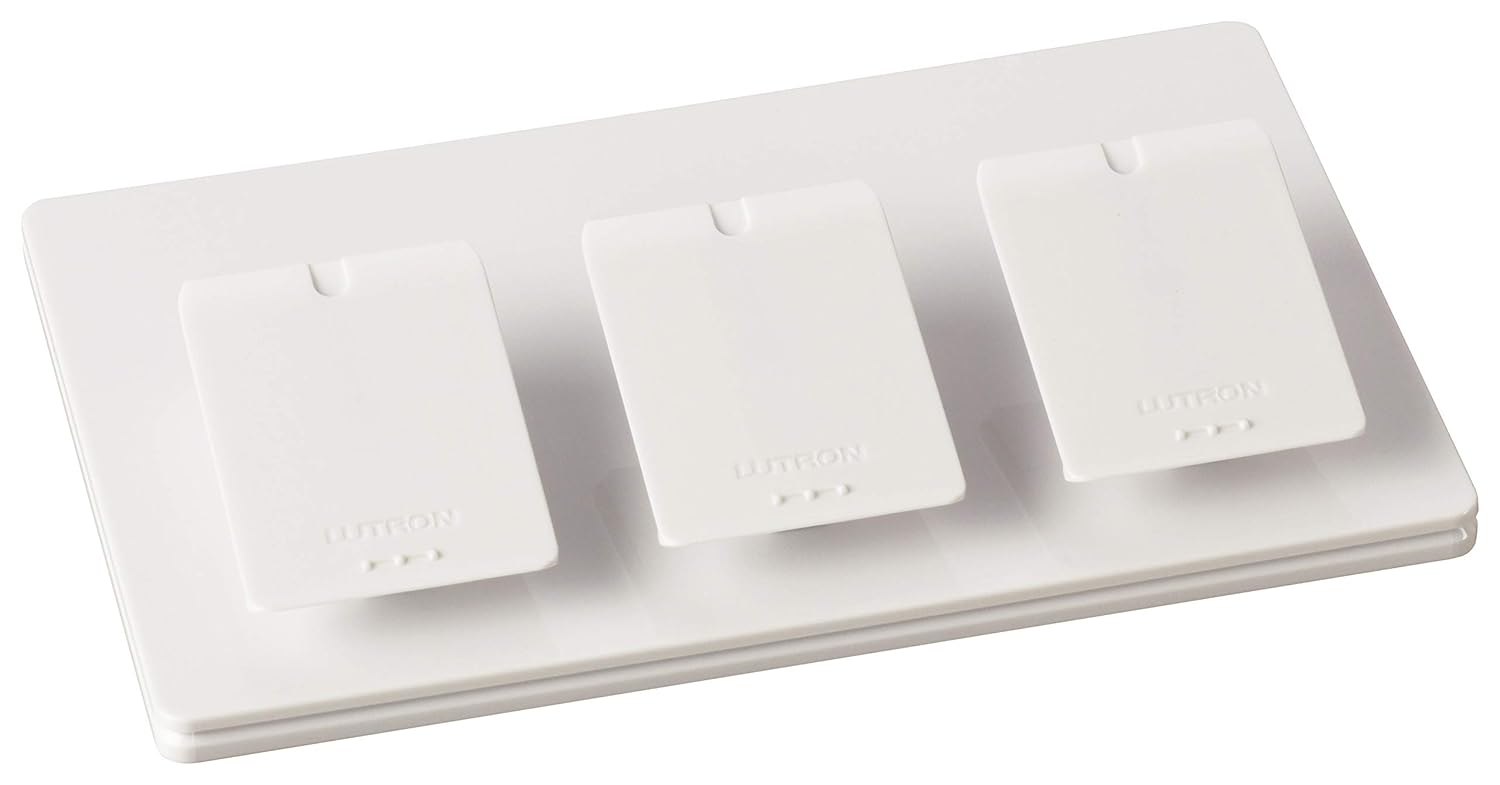 Lutron Caseta Smart Lighting Triple Pedestal for Pico Remotes, L-PED3-WH, White