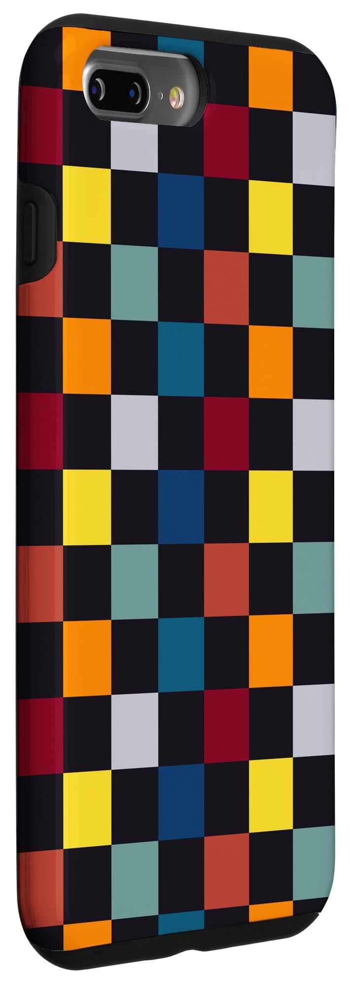 iPhone 7 Plus/8 Plus Checkerboard Checkered Checked Pattern Colorful Mixed Color Case - Image 3