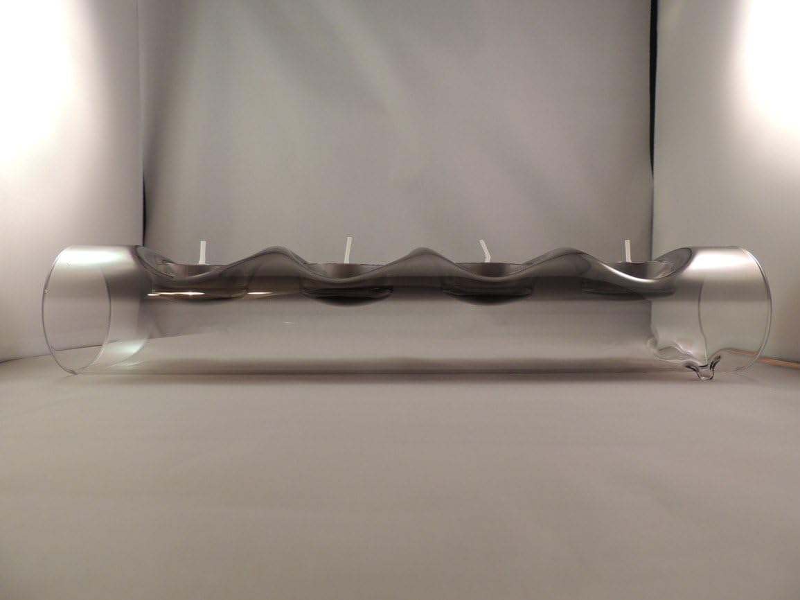 Bohemica Tea Light Cylinder Holder for 4 Tea Lights (Smoky