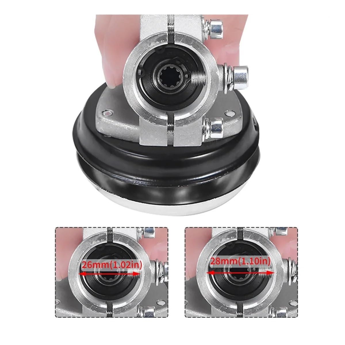 parti Scatola ingranaggi da 26 mm/28 mm, 7/9 denti, testina di trasmissione for decespugliatore, adatta for sostituire la testina di trasmissione, parti di tosaerba, attrezzi da giardinaggio(26mm 9t)