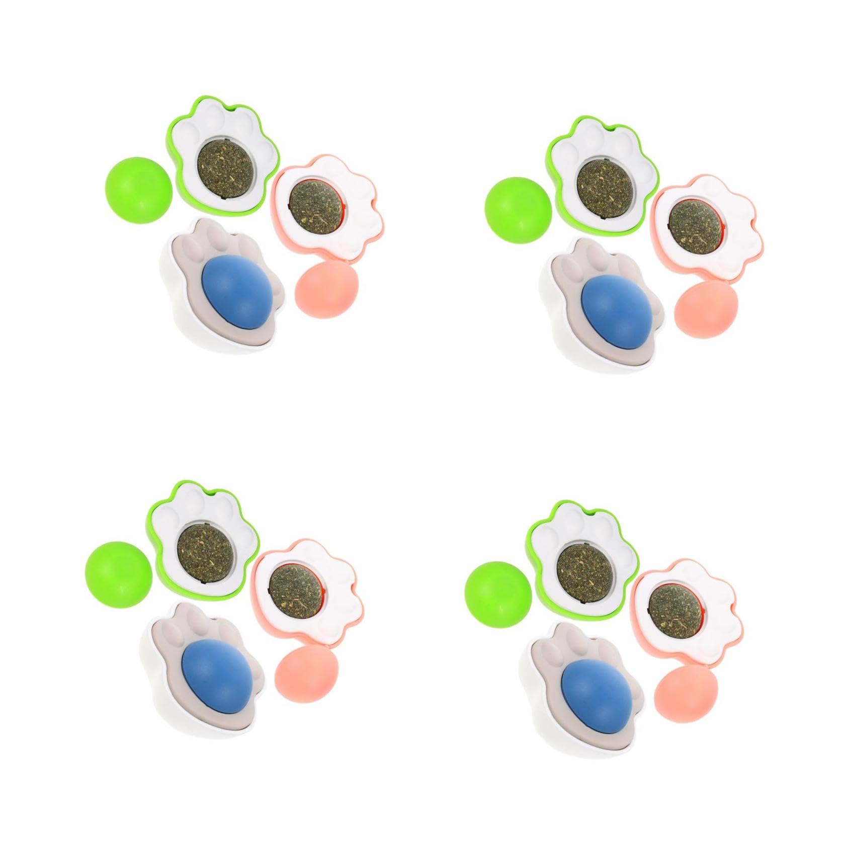 SUPVOX 12pièces Balles à Herbe à Chat Interactives avec Catnip Jouet Édible pour Chat Intérieur pour Santé