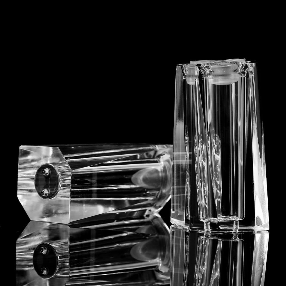SIYOUKI 2023 crystal salt and pepper shakers cute set，（Set of 2),Refillable Seasoning Bottle Salt and Pepper Shakers，Manual cutting，Great choice for weddings and holidays.