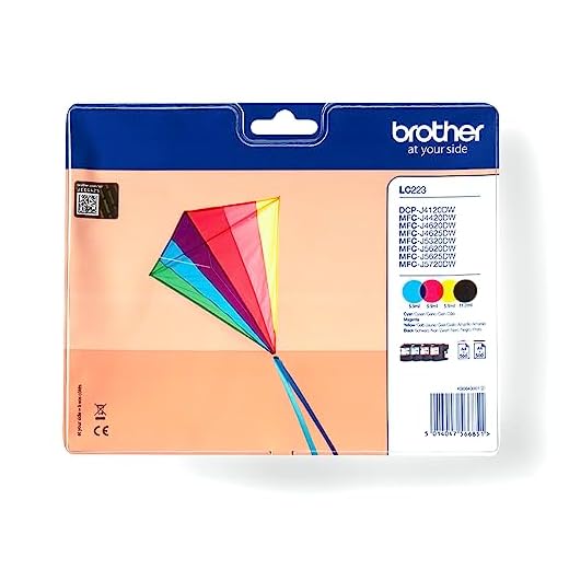Brother LC223VALBP - Cartucho de tinta, multi-pack (negro, amarillo, magenta, cian)