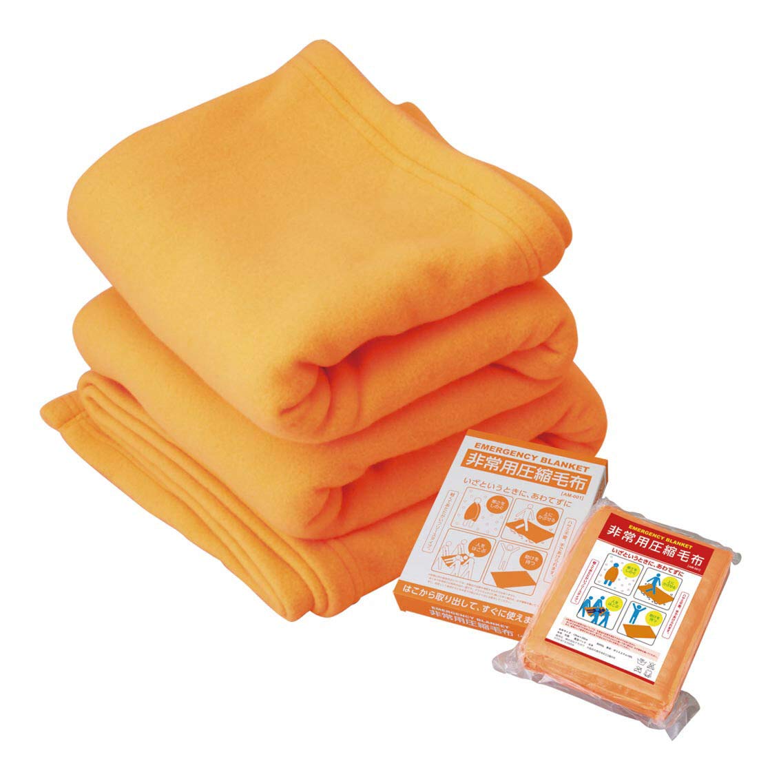 Amazon.co.jp: 非常用 圧縮 毛布 2000×1200mm AM-001 : ホーム