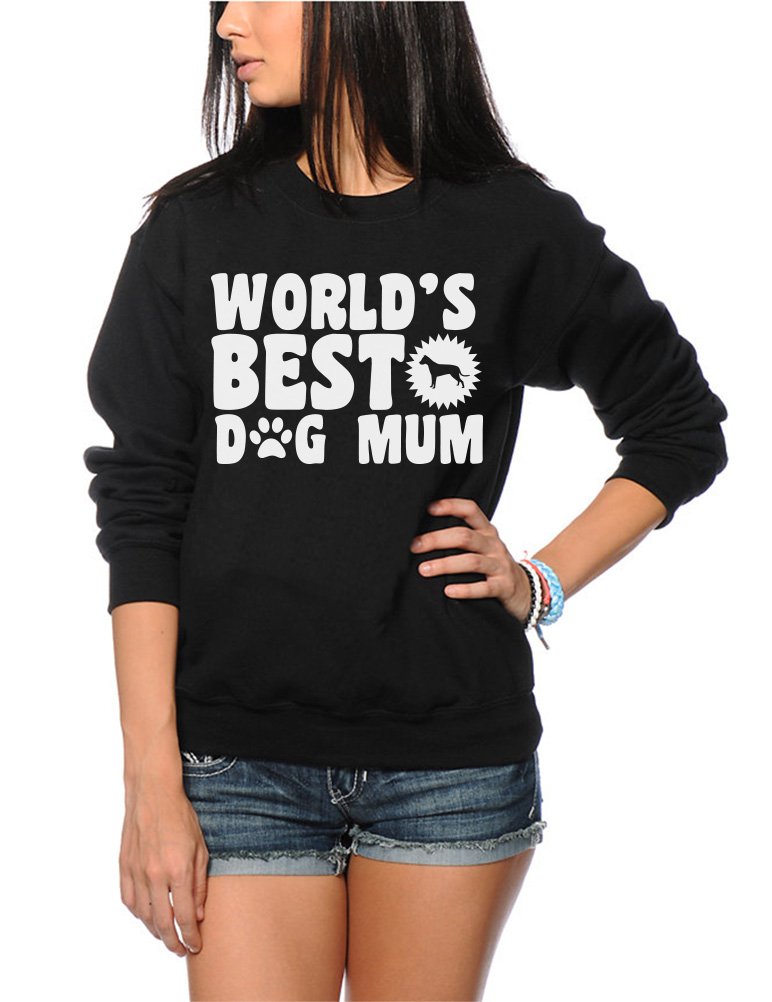 HotScamp World's Best Dog Mum Women's Sweatshirt - Black Medium
